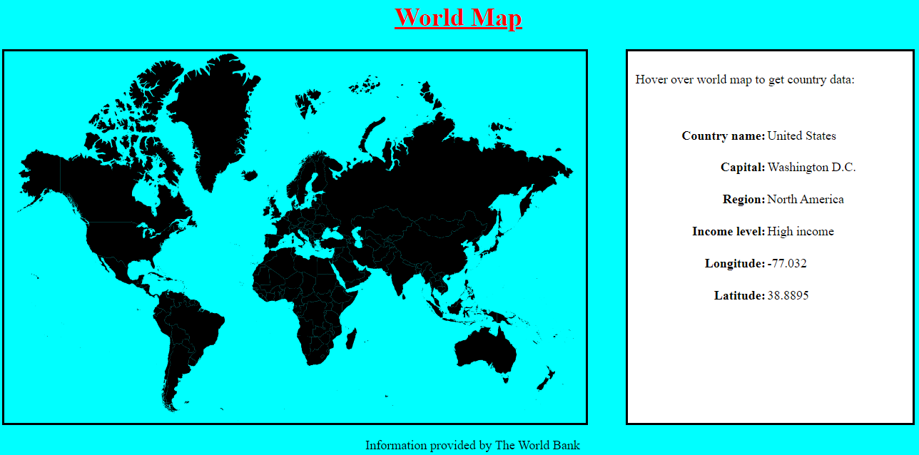 world map